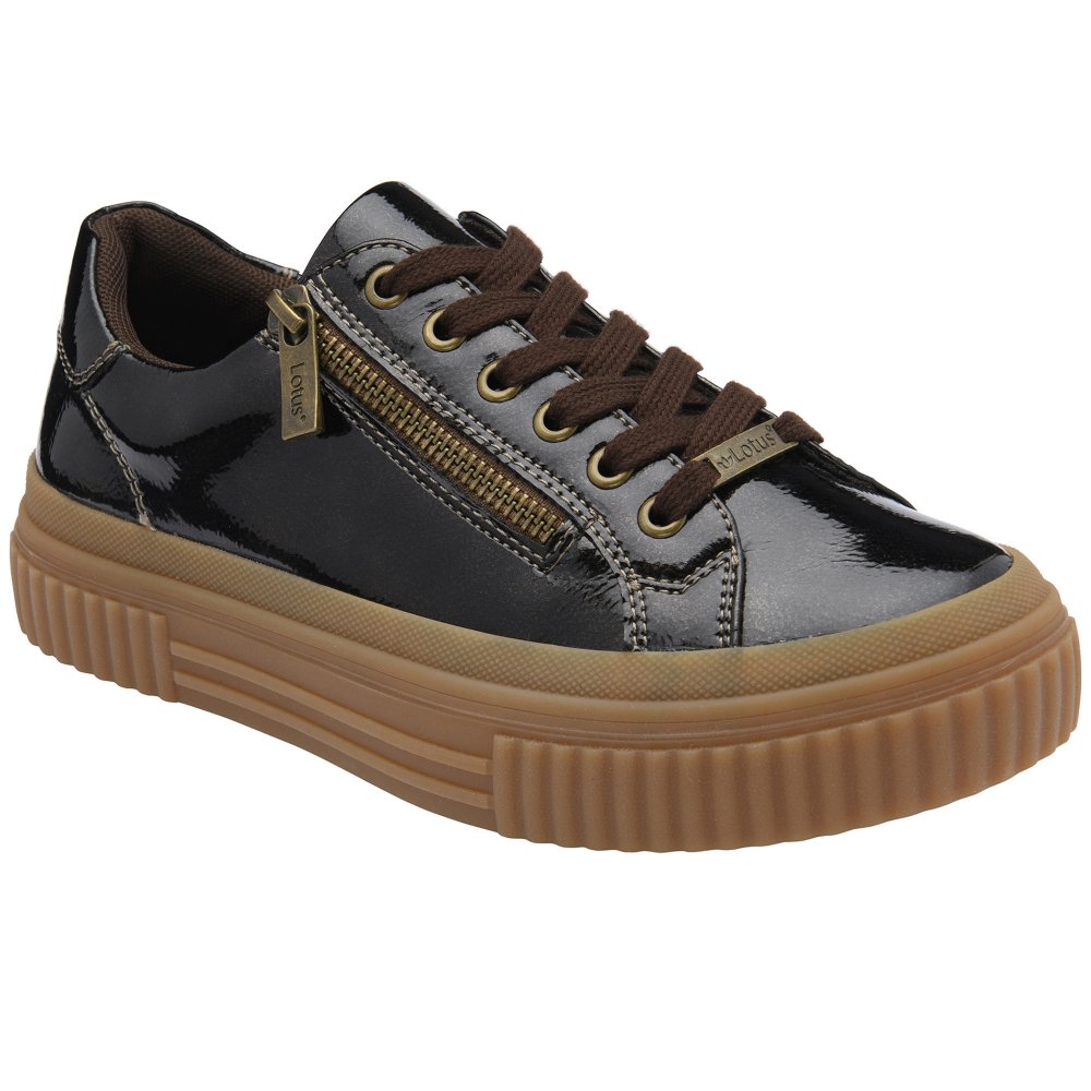 Lotus Women's Brown Alexa Trainers Colour: : Size 8
