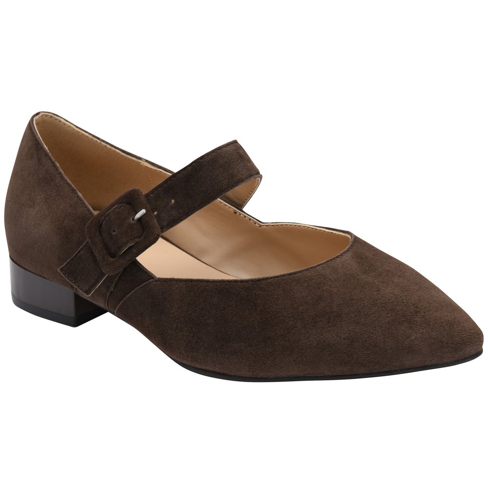 Lotus Women's Brown Suede Verbena Mary Jane Pumps Colour: : Size 6