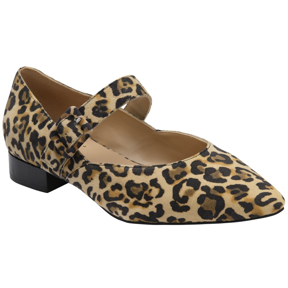 Lotus Women's Leopard Suede Verbena Mary Jane Pumps Colour: : Size 5