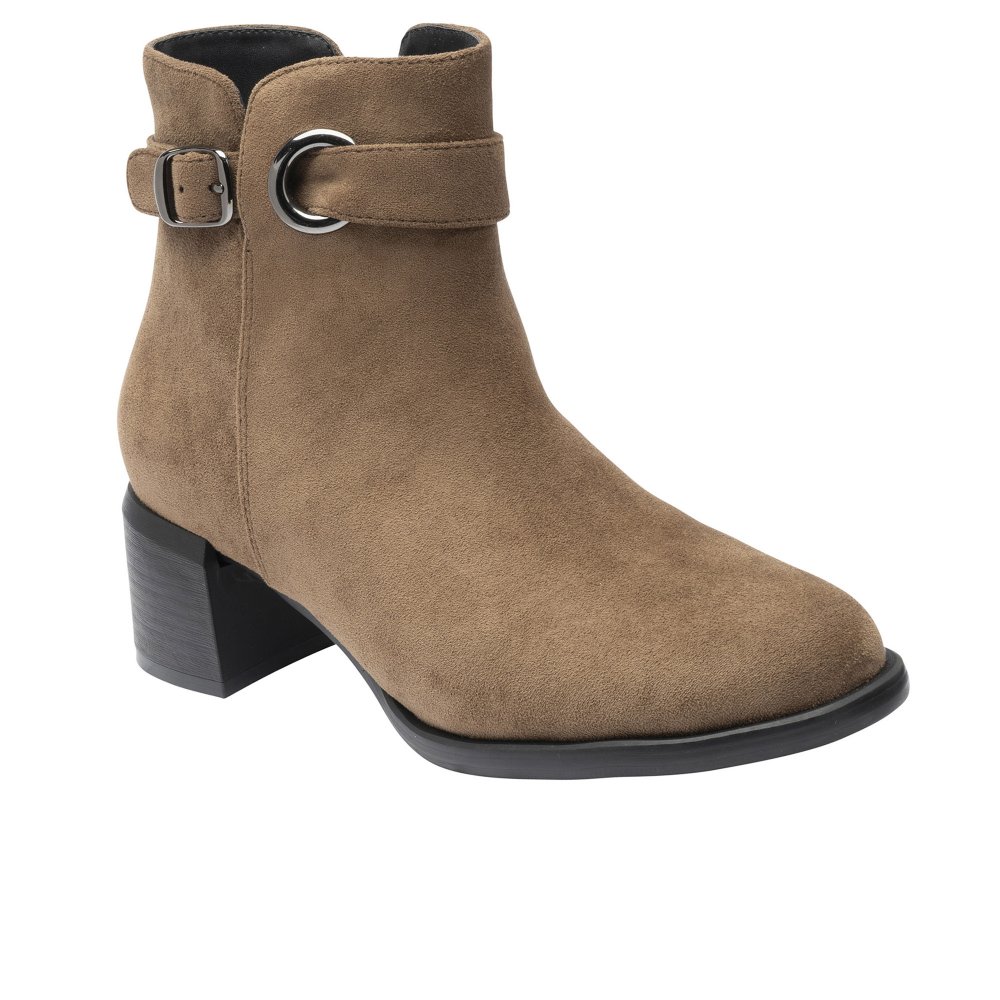 Lotus Women's Taupe Drummond Ankle Boots Colour: : Size 6