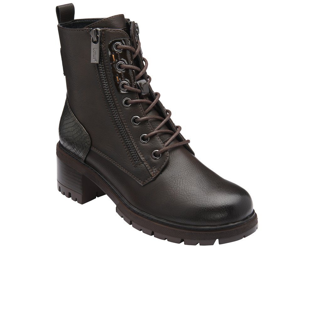 Lotus Women's Brown Jazlyn Ankle Boots Colour: : Size 8