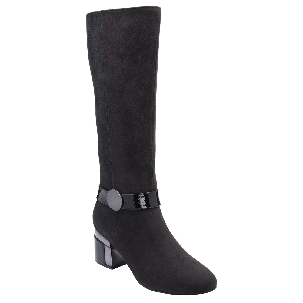 Lotus Women's Black Solia Knee High Boots Colour: : Size 8