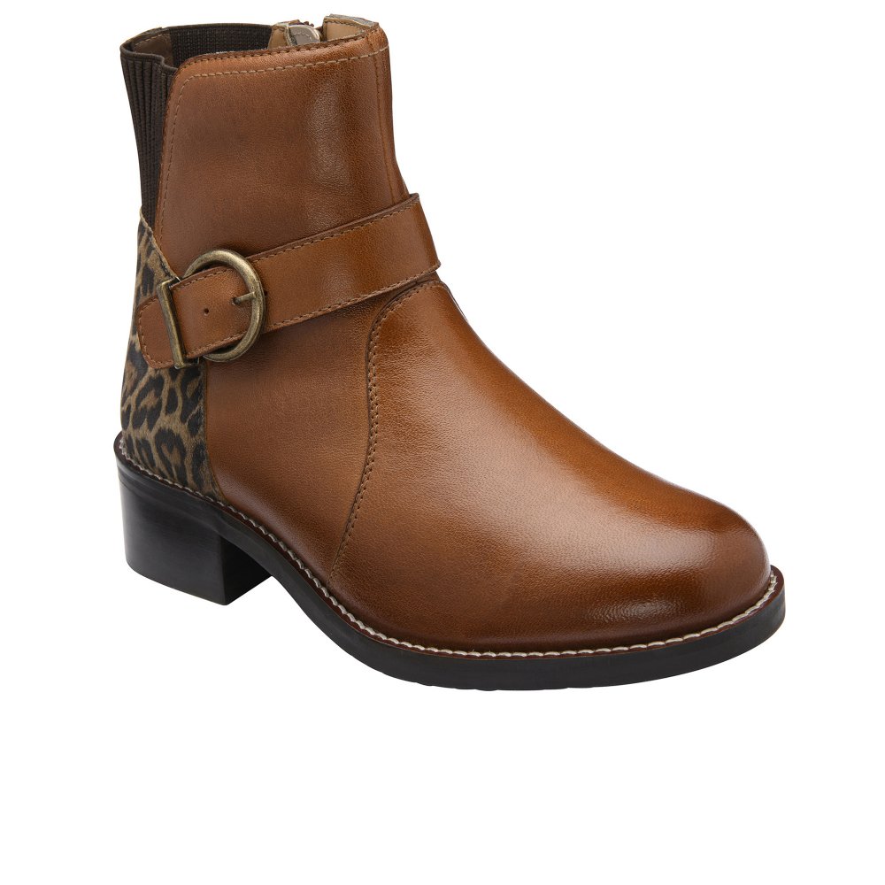 Lotus Women's Tan Trella Ankle Boots Colour: : Size 8