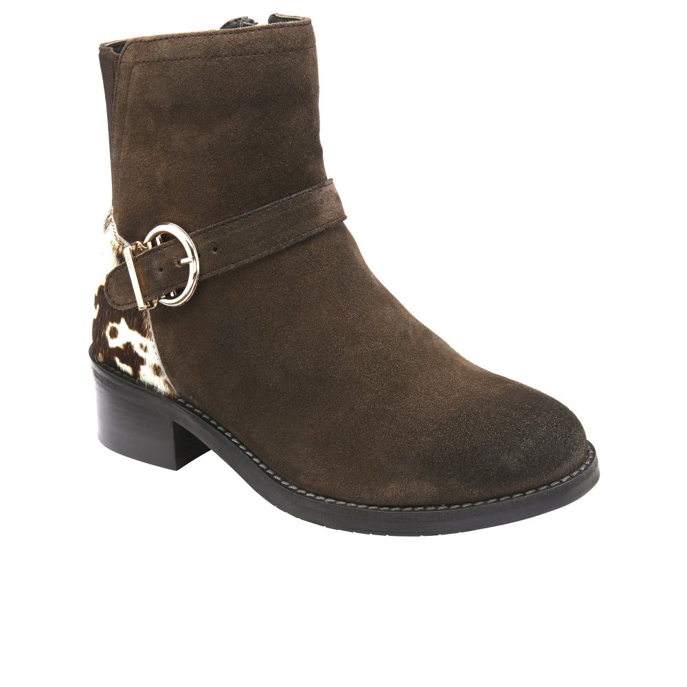 Lotus Women's Brown Suede Trella Ankle Boots Colour: : Size 6
