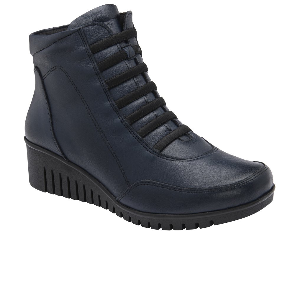 Lotus Women's Navy Myrthe Ankle Boots Colour: : Size 3
