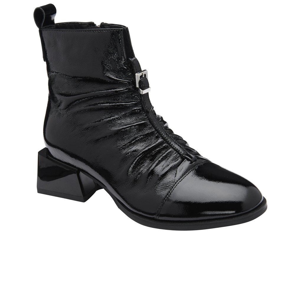 Lotus Women's Black Tarni Zip-Up Ankle Boots - Image 3