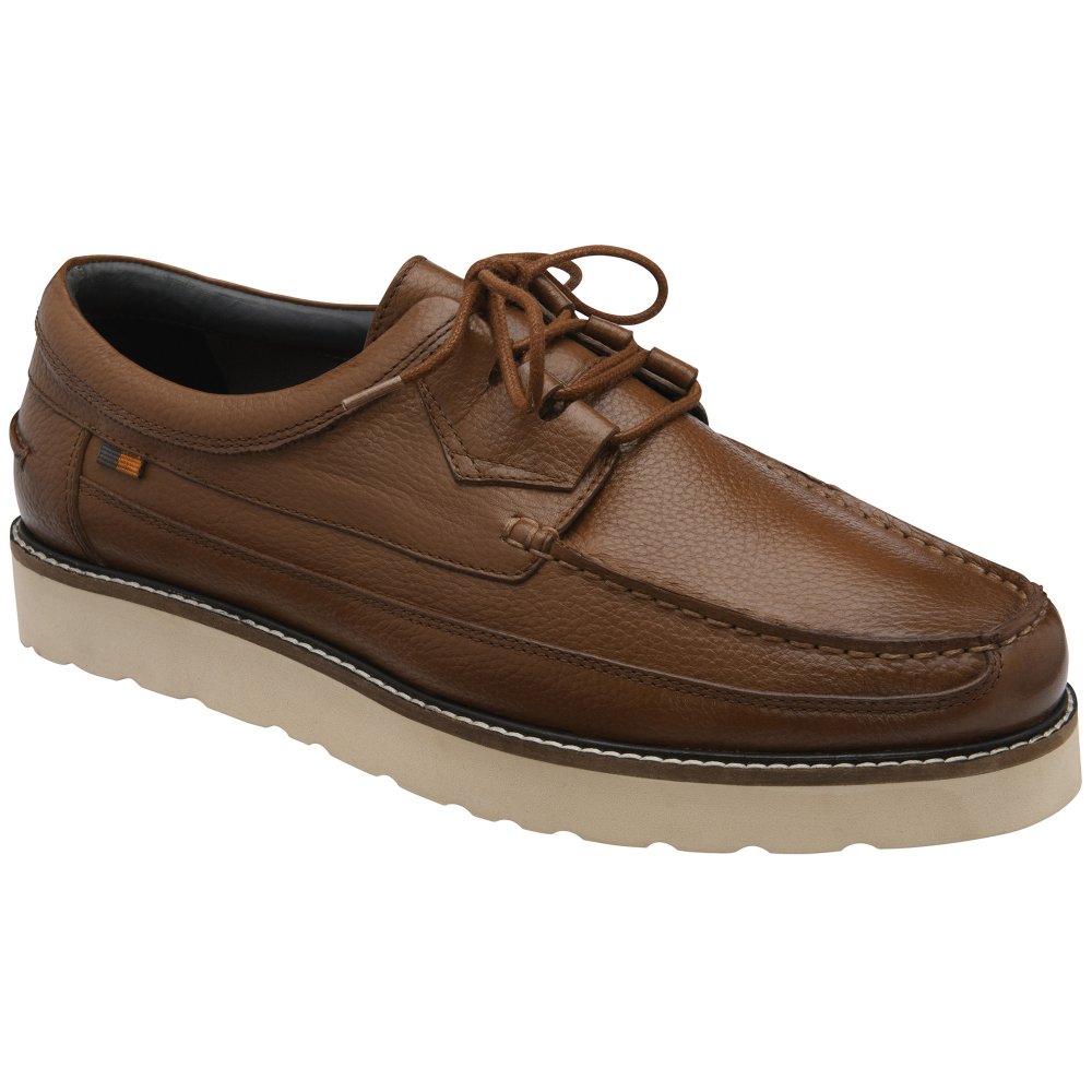 Frank Wright Men's Tan Milled Weller Lace Up Shoes Colour: : Size 12