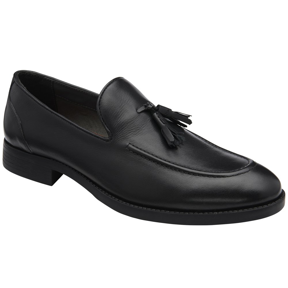 Frank Wright Osgood Men's Loafers in Black, Size 7, Slip-On Formal Shoes - Image 4
