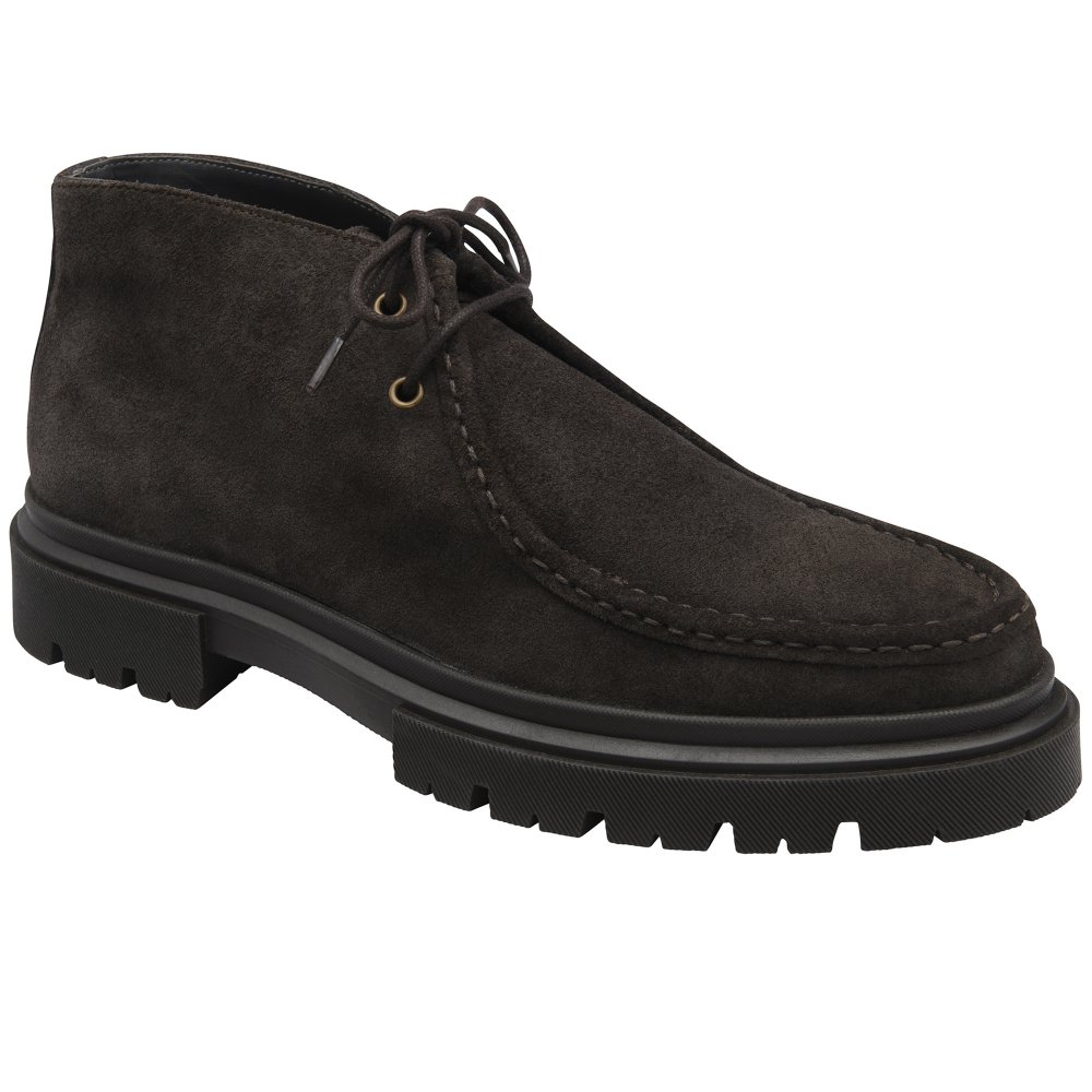 Frank Wright Men's Dark Brown Suede Harris Boots Colour: : Size 12