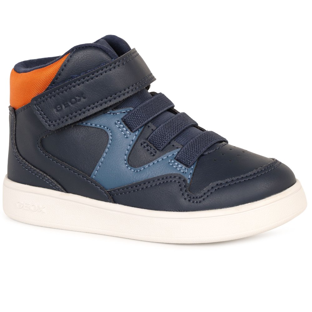 Geox Boys Navy/Orange Syn B Eclyper Infant Boots Colour: : Size 7.5 Kids - Image 2