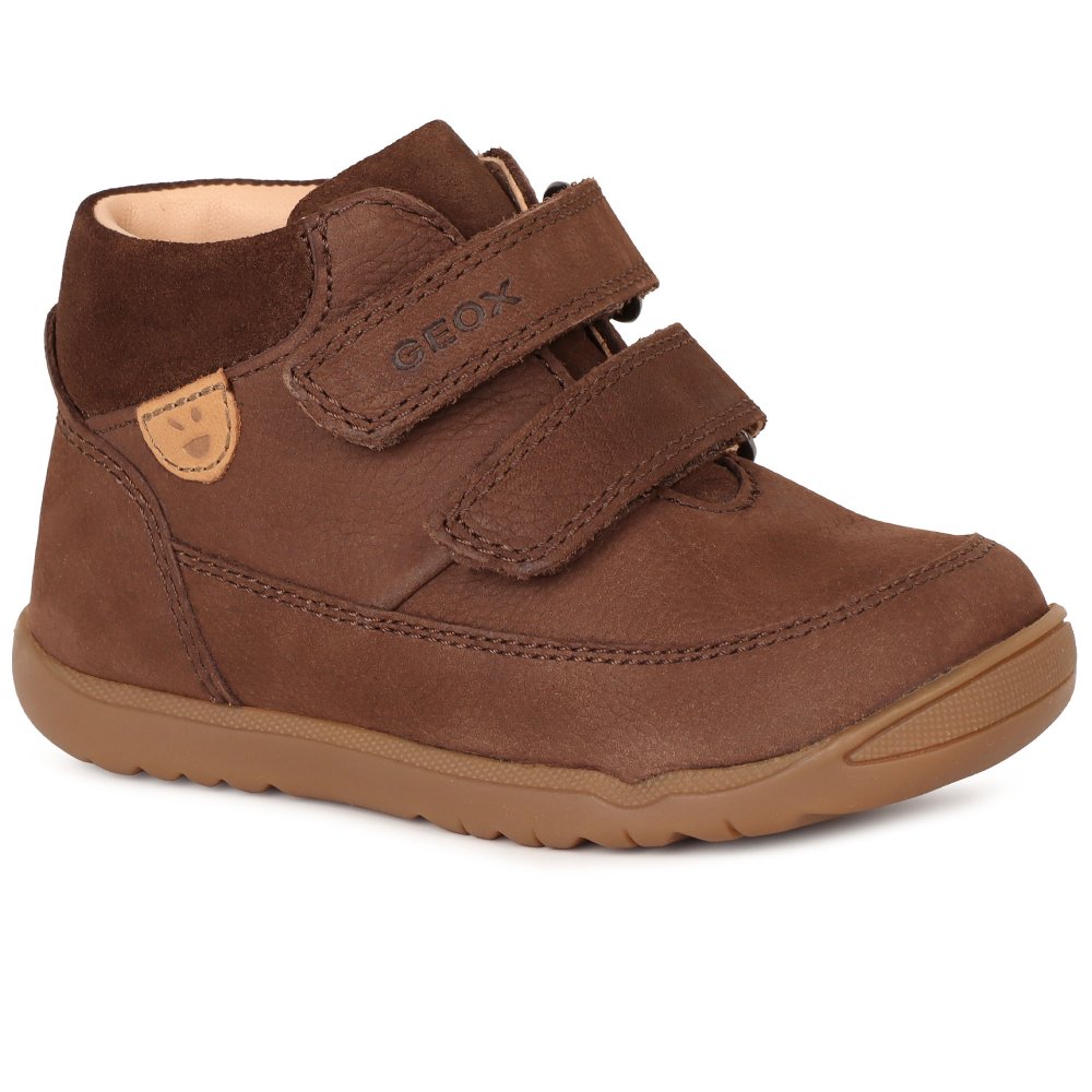 Geox Boys Dark Brown Nub B Macchia Infant Boots Colour: : Size 7 Kids - Image 3