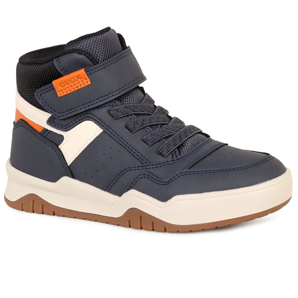 Geox Perth Breathable High Top Trainers  Navy Blue Size 33 (1) Kids - La Redoute - Image 5