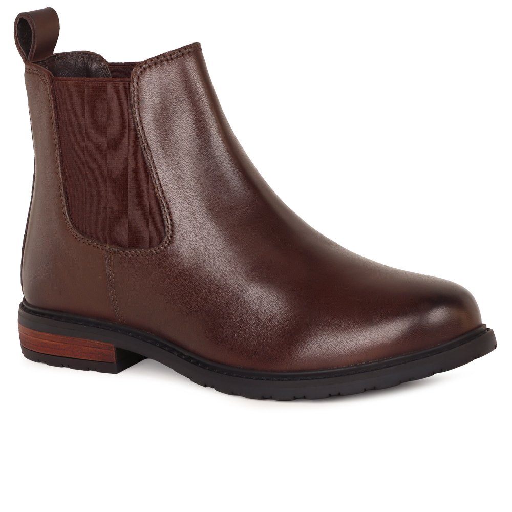 Jones Bootmaker Women's Chocolate Mayah Chelsea Boots Colour: : Size 7