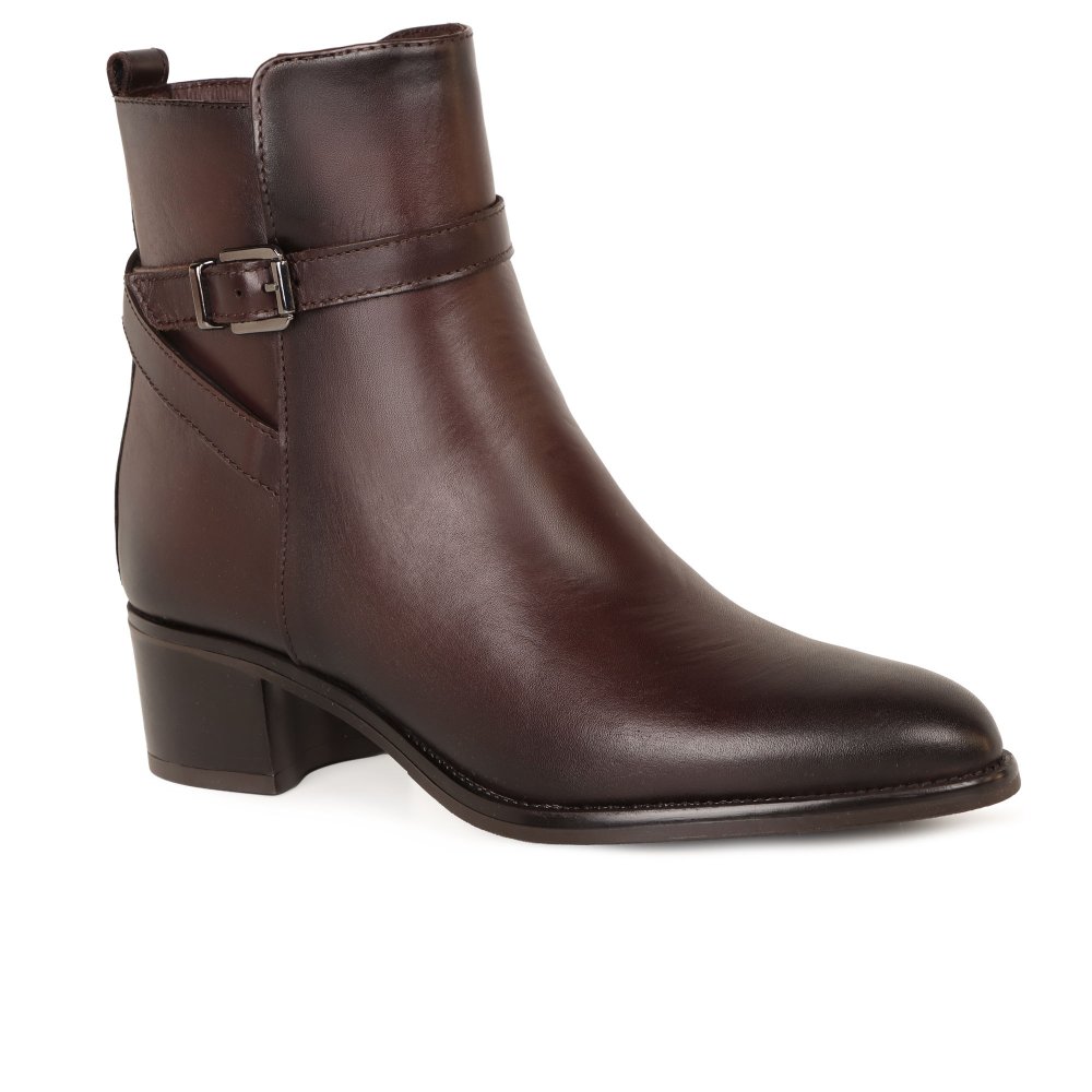 Jones Bootmaker Kyra Women's Ankle Boots in Brown Size 7 - Image 3