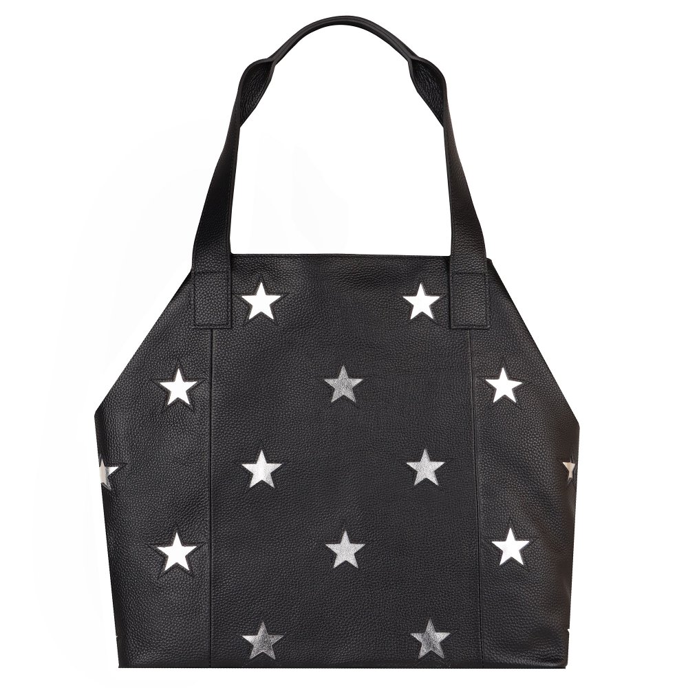 Jones Bootmaker Women's Black Dayna Star Bag - Maco30500 / 317 148 One Leather - Image 4