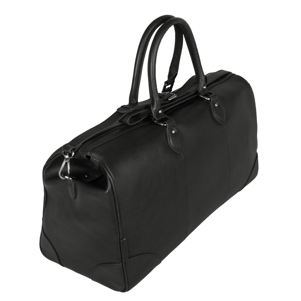 Jones Bootmaker Black Grain Upington Weekend Bag Colour: Size: One Size - Image 4