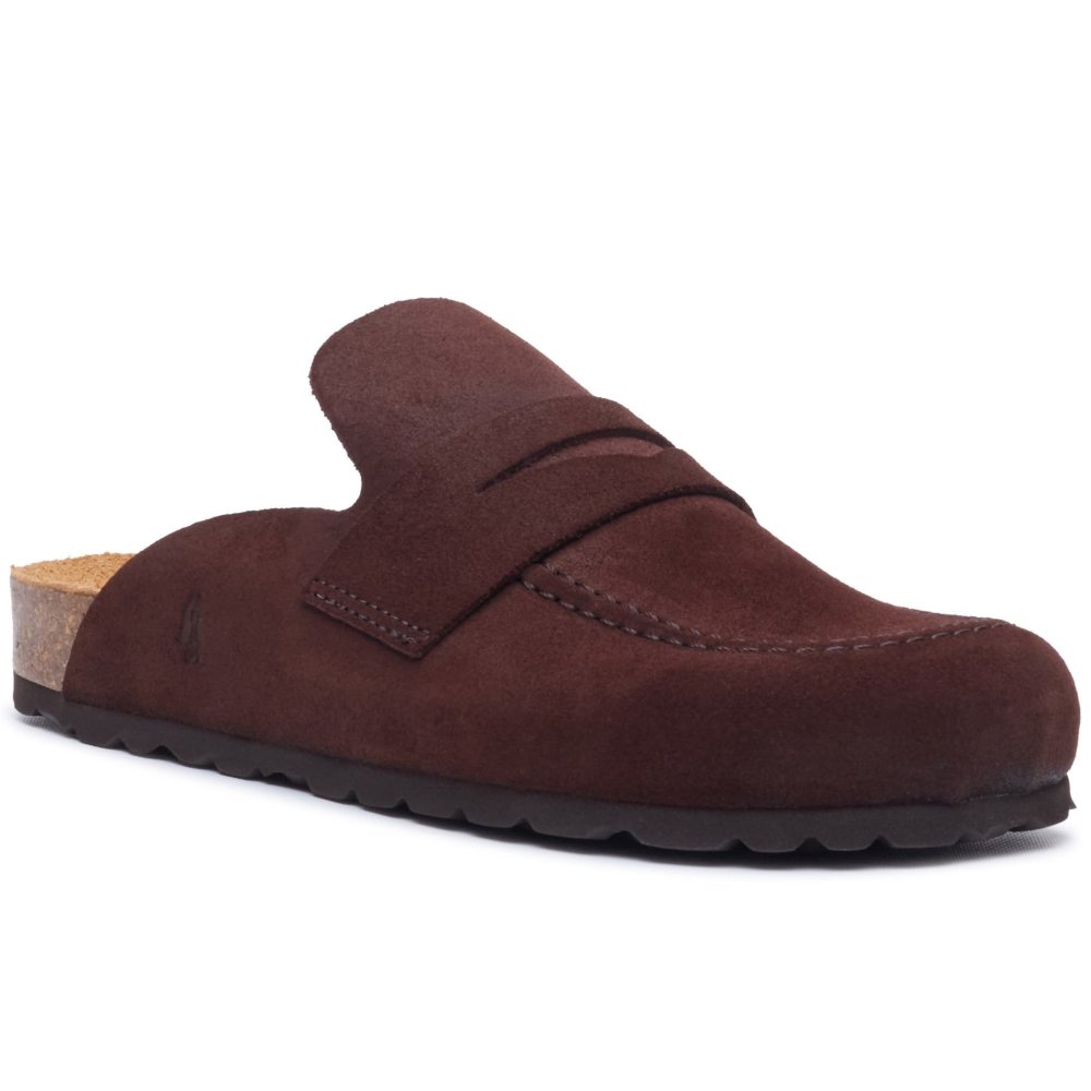 Hush Puppies Briar Women's Closed Toe Suede Sandals in Brown Size 6 - Image 4
