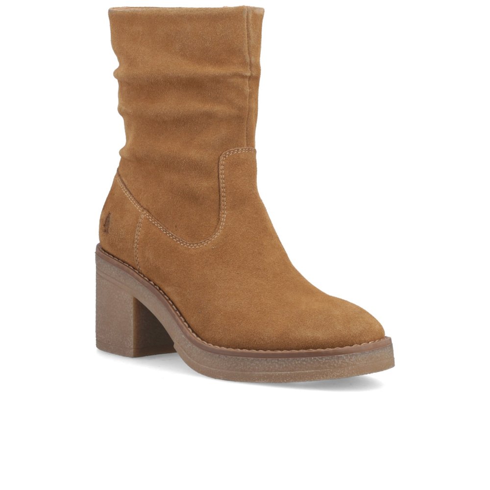 Hush Puppies Women's Tan Flora Ruched Boot In | Size: 6 - Image 2