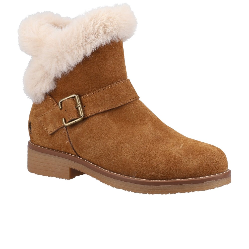 Hush Puppies Women's Tan Hannah Wide Fit Boot In Size 6 - Image 8