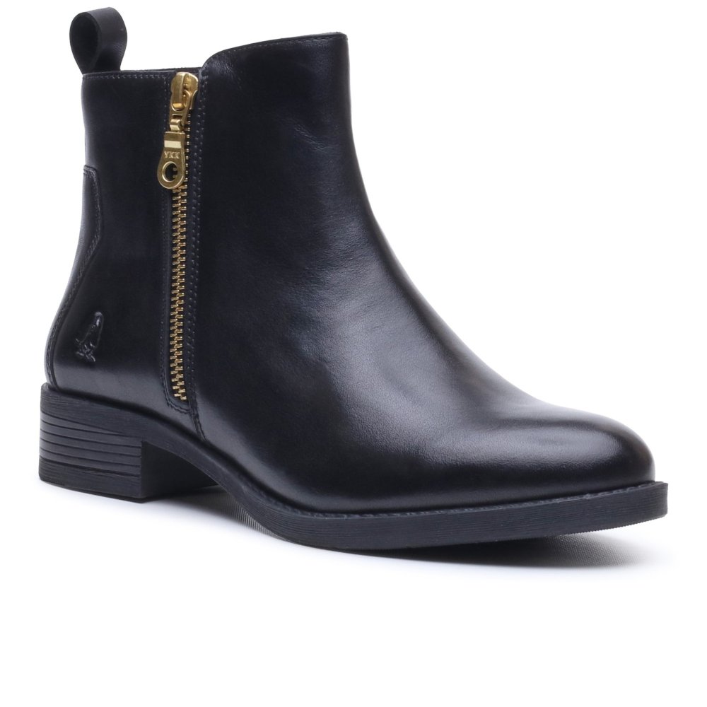 Hush Puppies Women's Black Perry Zip Ankle Boots - Size 4 - Image 7