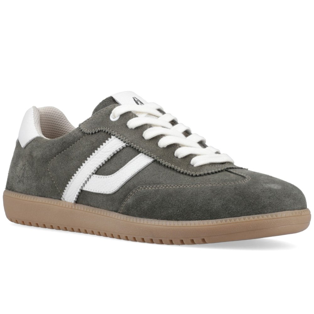 Hush Puppies Men's Green Suede Beau Trainers Colour: : Size 8