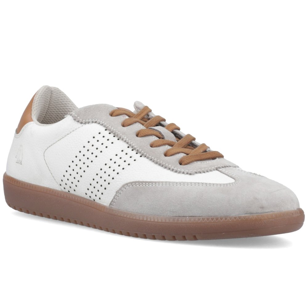 Hush Puppies Men's White Beckett Trainers Colour: : Size 7
