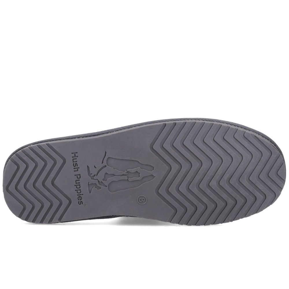 Hush Puppies Men's Grey Calvin Slippers - Size 11 - Image 2