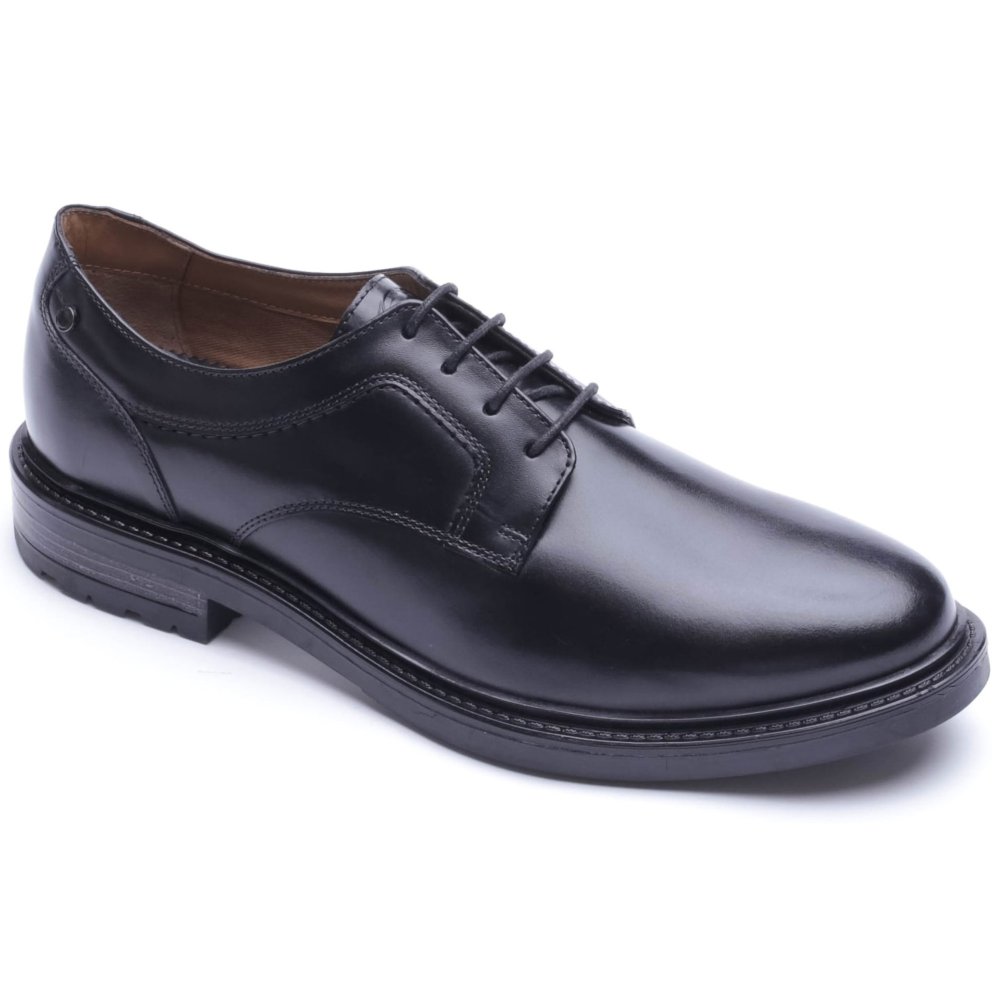 Base London Men's Black Carter Lace Up Shoes Colour: : Size 12