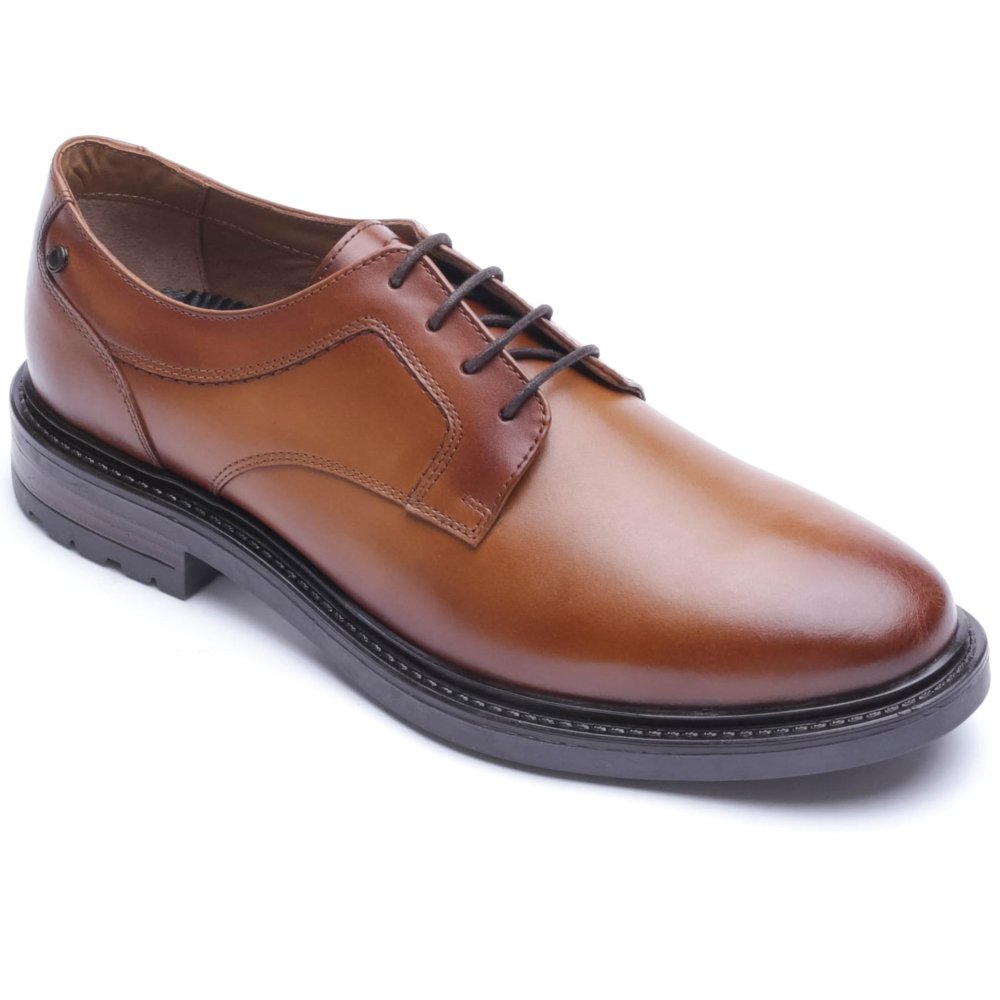 Base London Men's Tan Carter Lace Up Shoes Colour: : Size 12