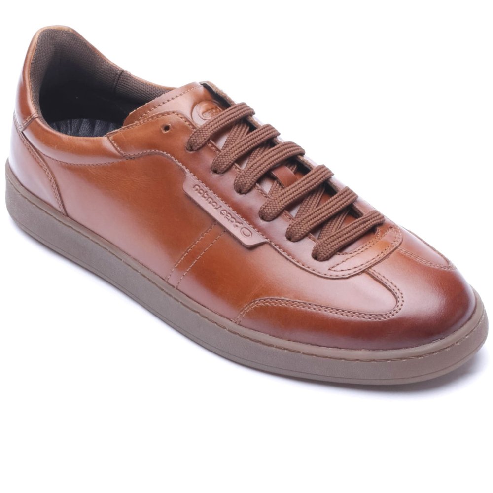 Base London Men's Tan Tucker Trainers Colour: : Size 7