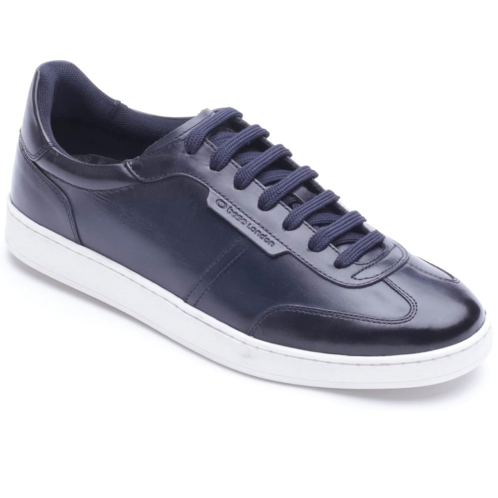 Base London Men's Tucker Leather Lace Up Derby Shoes - Navy - Size 7 (41) - Image 3