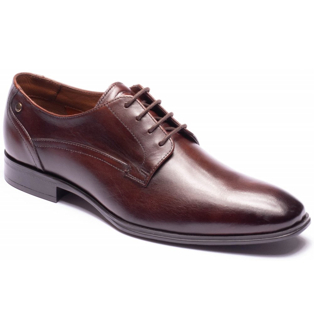 Base London Men's Brown Vance Lace Up Shoes Colour: : Size 12