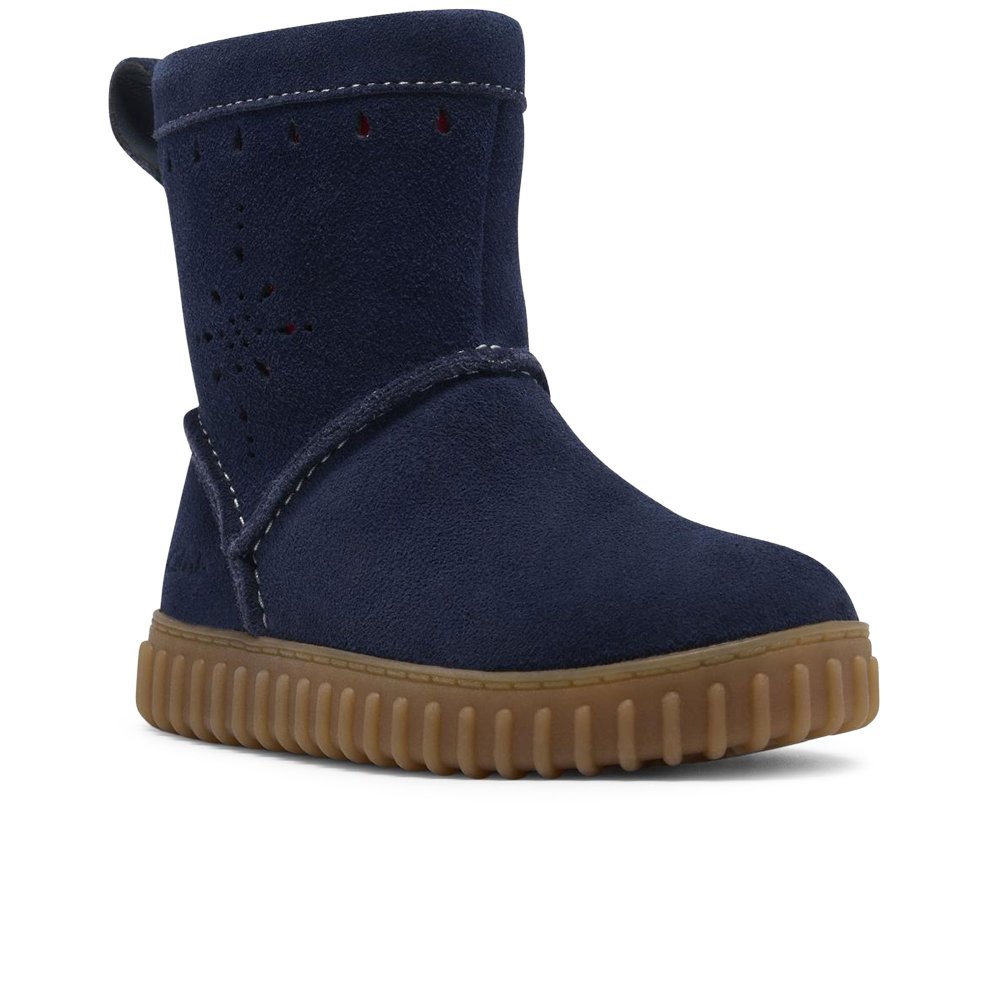 Clarks (Standard, 5 (Children's)) Cove Spirit T. Navy Suede - Image 3