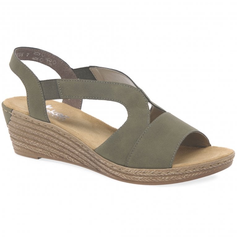 Chaussures à Talon Compensé Rieker Pour Femme - Cuir, Talon 3,5 Cm, Style Décontracté élégant
