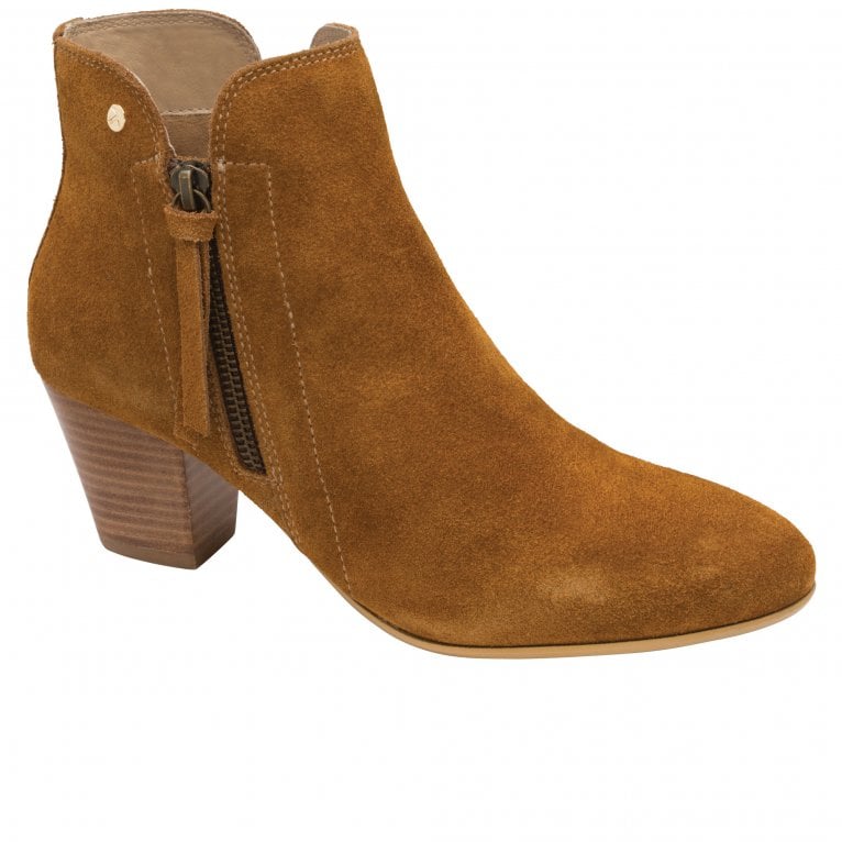 Ravel Women's Tan Suede Tulli Ankle Boots Colour: : Size 5