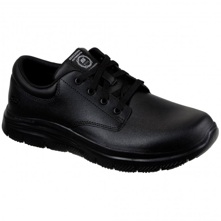 Skechers - Men - Oxford Shoe - Leather - Black - Size 8 - Image 5