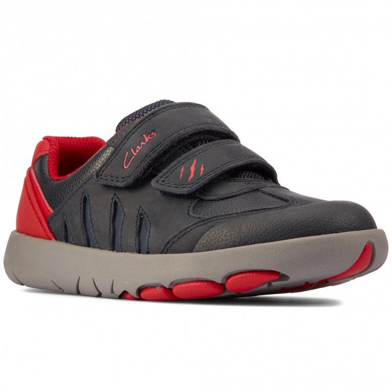 Clarks Rex Play T-Sneaker Für Jungen – Leichter, Flexibler Kinderschuh Für Natürliche Bewegung