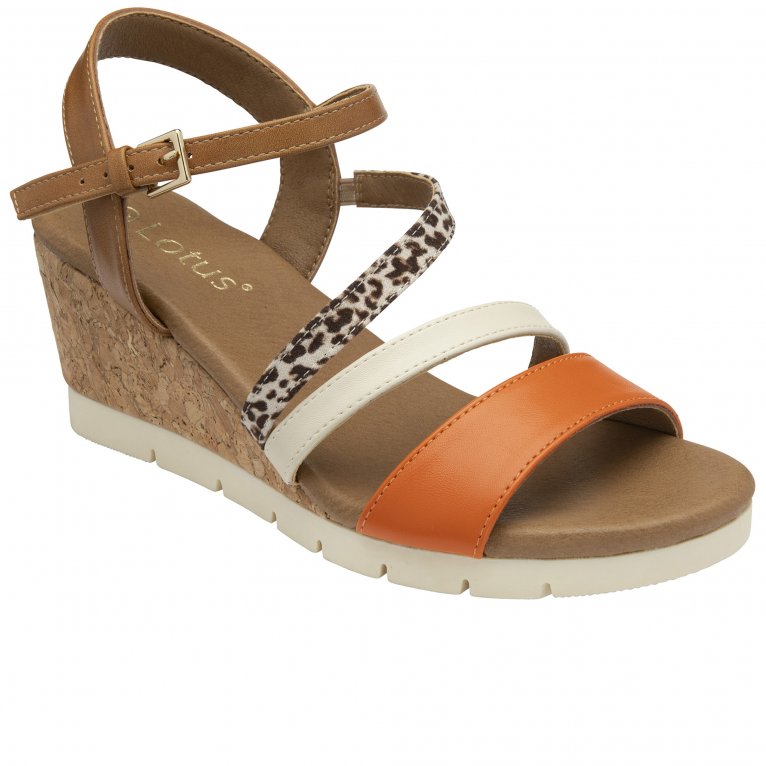 Lotus Women's Kitty Wedge Sandals - Brown - Size 8 - Image 2