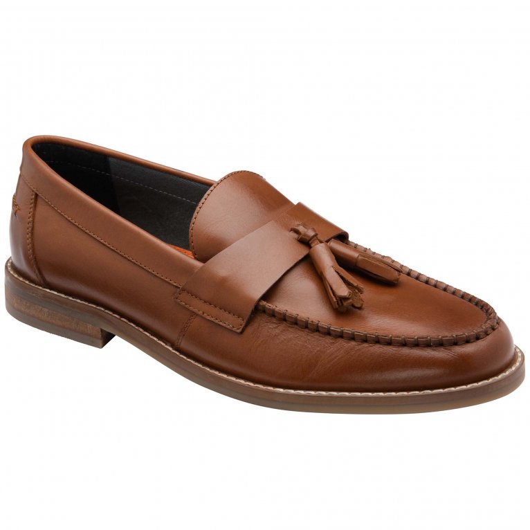Frank Wright Men's Tan Leather 'Bounty' Loafers In | : Size 8 - Image 2