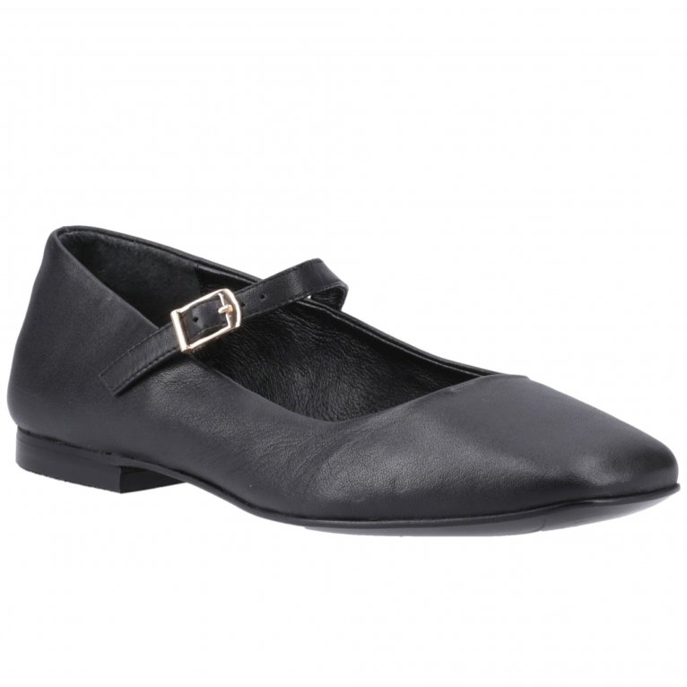 Hush Puppies Women's Black Pasha Leather Ballerina In | : Size 7 - Image 3