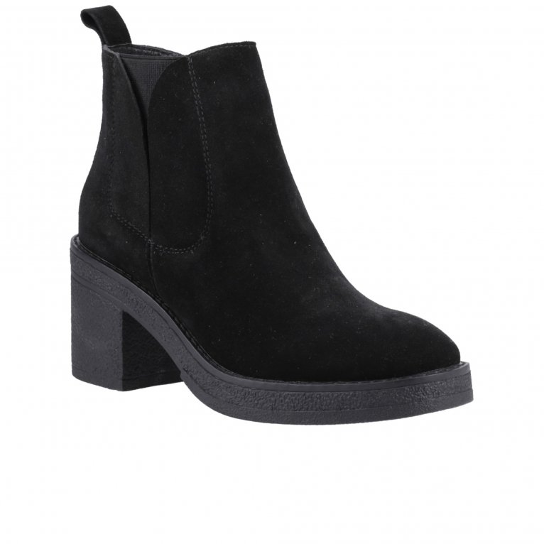 Hush Puppies Women's Black Felicia Suede Heeled Chelsea Boots Uk Size 4 - Image 7