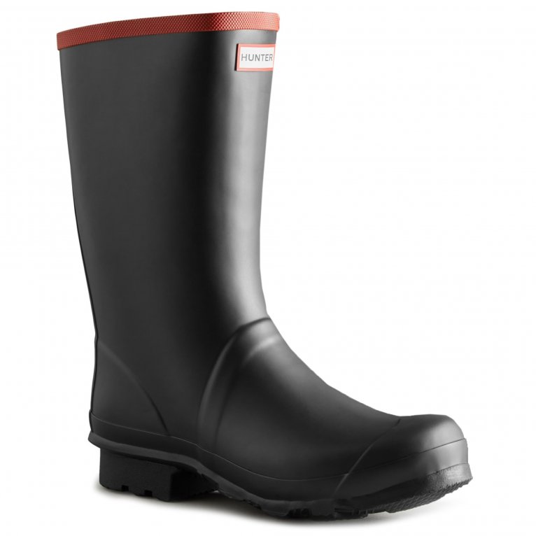 Hunter Unisex Black 'Argyll Short Knee' Wellington Boots In | : Size 6 - Image 6