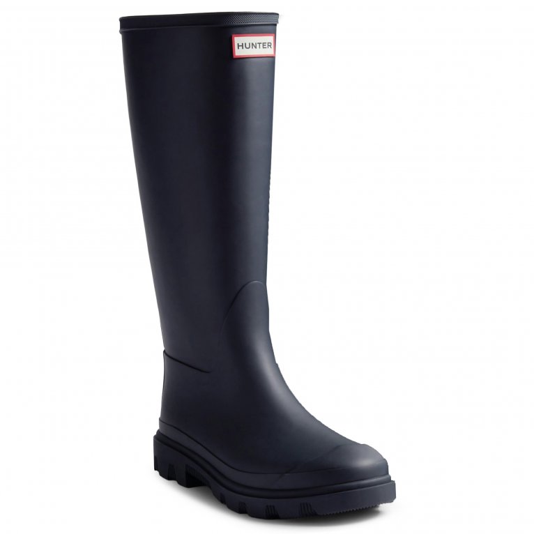 Hunter Women's Navy Downpour Tall Boot In | : Size 4 - Image 5