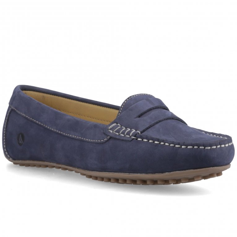 Sperry Women's Navy Tubarao Slip On Nubuck Moccasins Shoes Uk Size 7 - Image 4