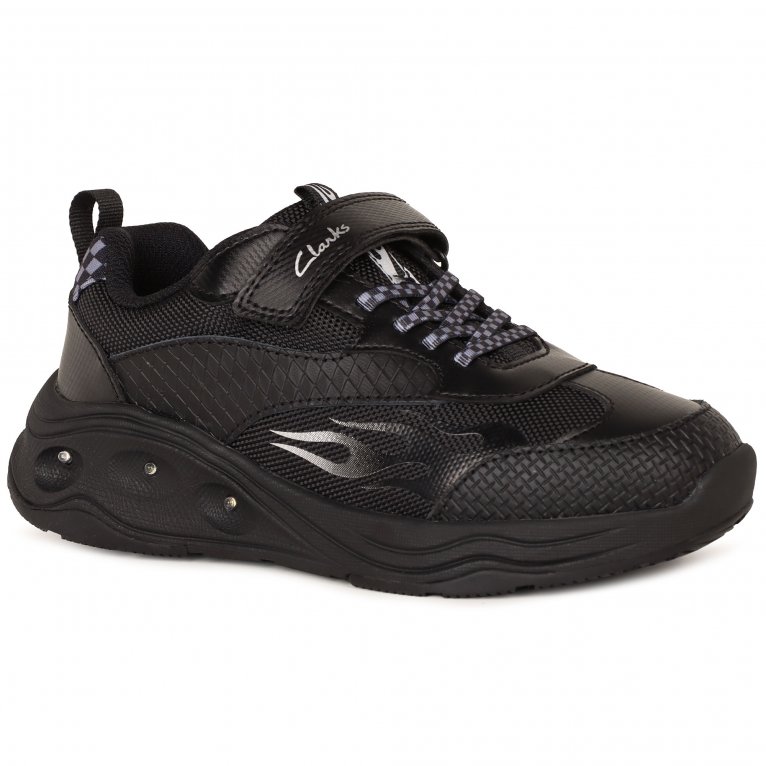 Clarks (Wide, 2 (Children's)) Gleam Go Kid Black - Image 3