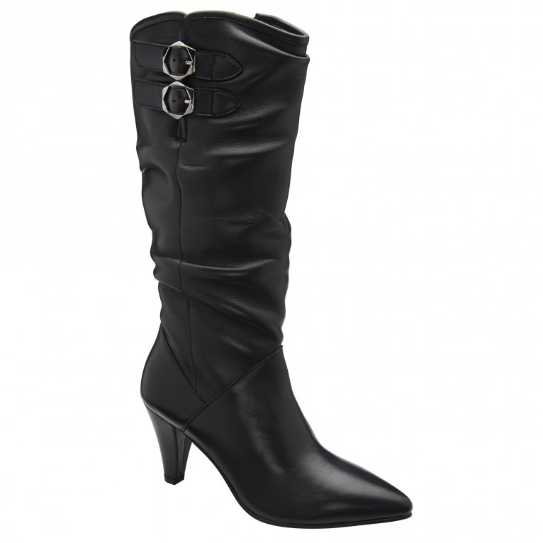Ravel Women's Black 'Manton' Leather Heeled Knee-High Boots In Size 7 - Image 4