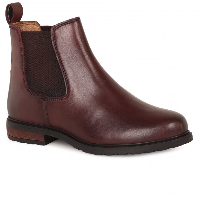 Jones Bootmaker Women's Burgundy Mayah Chelsea Boots Colour: : Size 4 - Image 3
