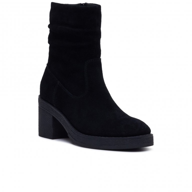 Hush Puppies Women's Black Flora Ruched Ankle Boots - Size 4 - Image 4