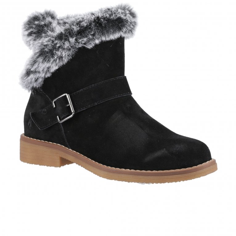 Hush Puppies Women's Black Hannah Wide Fit Boot In | : Size 8 - Image 5