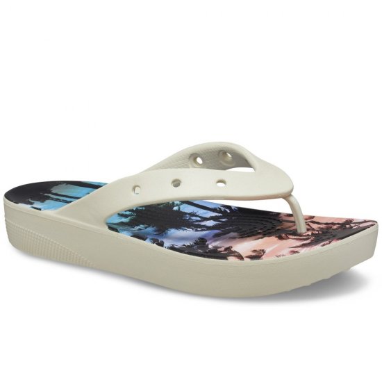 Classic Summer Nostalgia Platform Womens Flip Flops